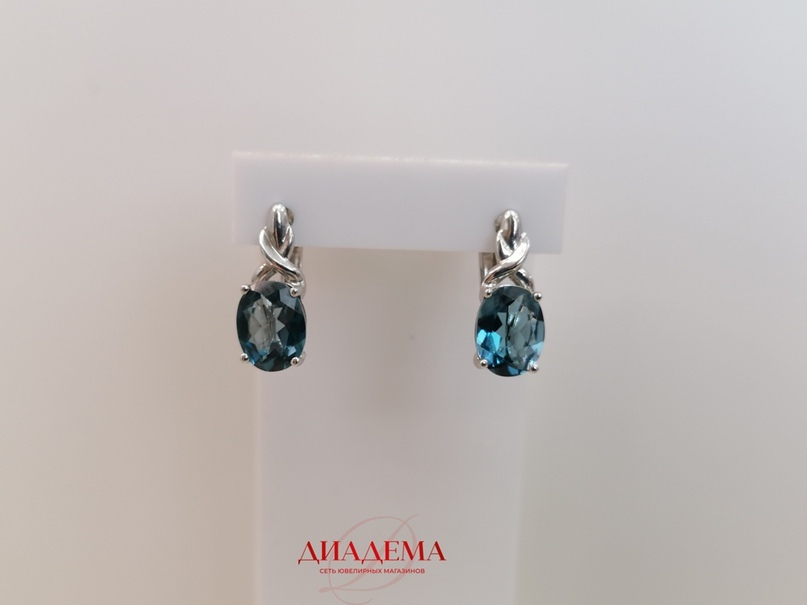 Серьги с топазоми